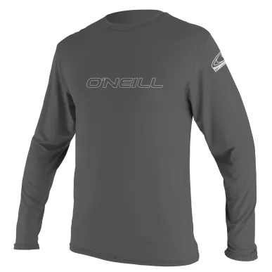 Мъжка слънцезащитна блуза O'NEILL Basic Skins L/S Sun Shirt, GRAPHITE