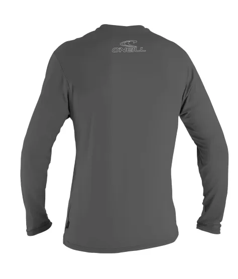 Мъжка слънцезащитна блуза O'NEILL Basic Skins L/S Sun Shirt, GRAPHITE