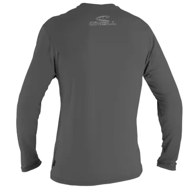 Мъжка слънцезащитна блуза O'NEILL Basic Skins L/S Sun Shirt, GRAPHITE
