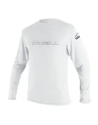 Мъжка слънцезащитна блуза ONEILL Basic Skins L/S Sun Shirt, WHITE