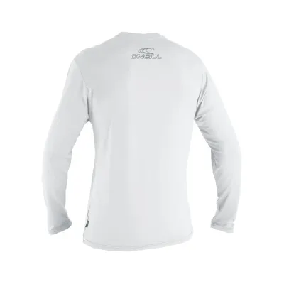Мъжка слънцезащитна блуза ONEILL Basic Skins L/S Sun Shirt, WHITE