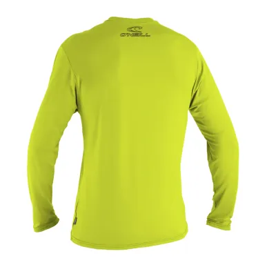 Мъжка слънцезащитна блуза O'NEILL Basic Skins L/S Sun Shirt, LIME