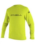 Мъжка слънцезащитна блуза O'NEILL Basic Skins L/S Sun Shirt, LIME