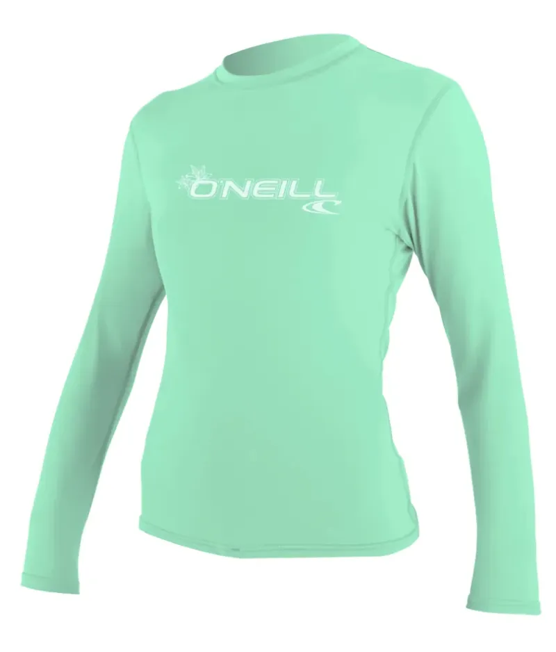 Дамска слънцезащитна блуза O'NEILL Wms Basic Skins L/S Sun Shirt, LIGHTAQUA