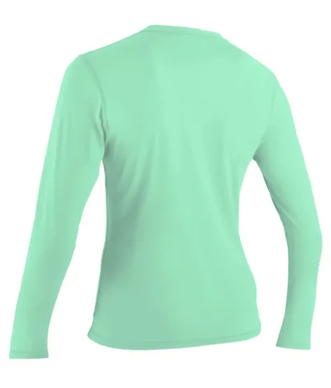 Дамска слънцезащитна блуза O'NEILL Wms Basic Skins L/S Sun Shirt, LIGHTAQUA