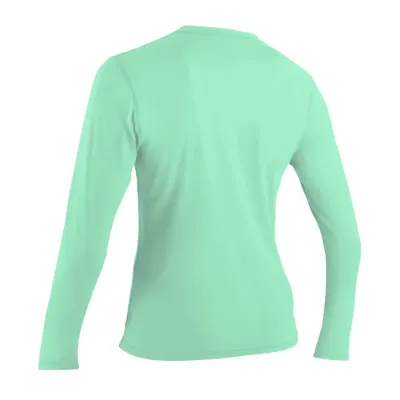Дамска слънцезащитна блуза O'NEILL Wms Basic Skins L/S Sun Shirt, LIGHTAQUA