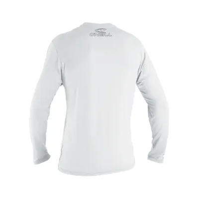 Детска блуза с UV защита O'NEILL Youth basic skins L/S sun shirt, WHITE