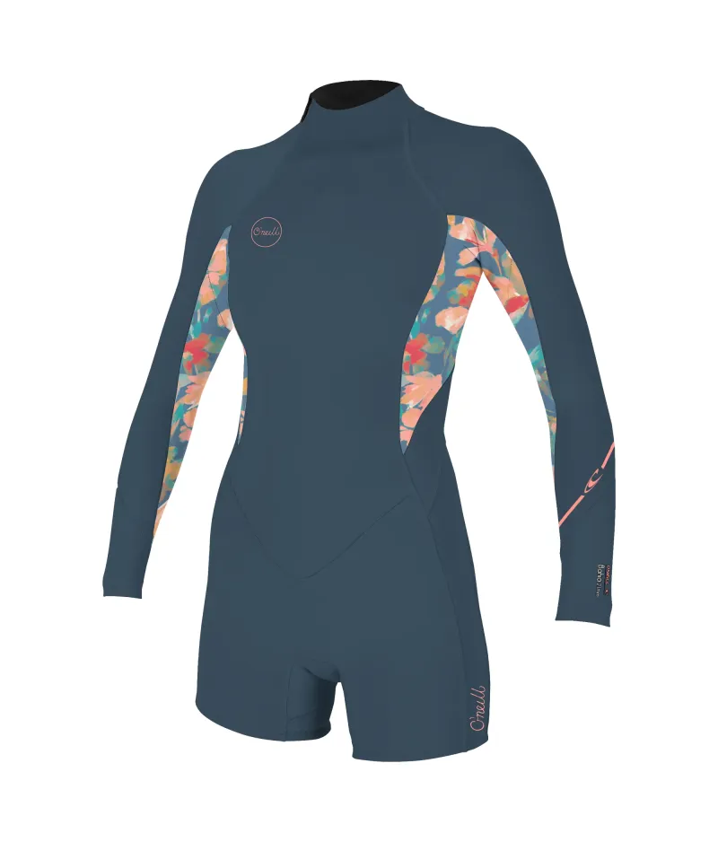 Дамски неопренов костюм ONEILL Wms Bahia 2/1 Back Zip L/S Spring, COPENBLUE