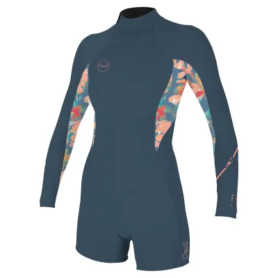 Дамски неопренов костюм ONEILL Wms Bahia 2/1 Back Zip L/S Spring, COPENBLUE