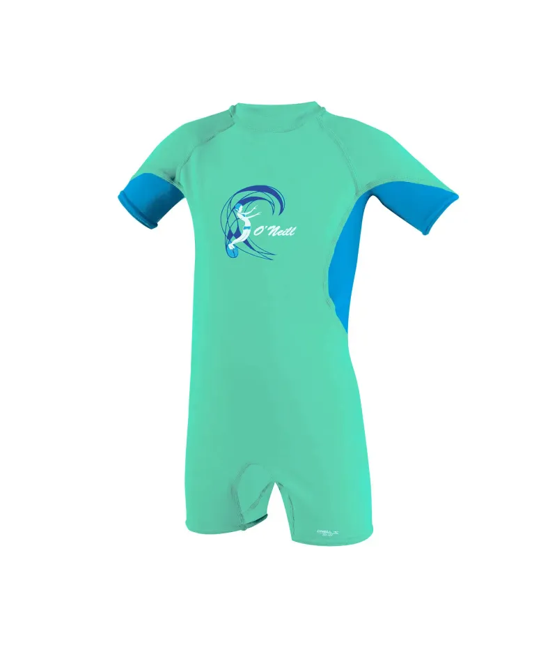 Детска слънцезащитна блуза за момиче O'NEILL Toddler O'Zone UV Spring - Girls, LIGHTAQUA/SKY/WHITE