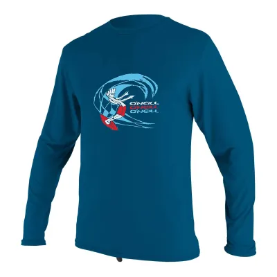 Детска блуза с дълъг ръкав с UV защита O'NEILL Tiddler O'zone L/S, ULTRABLUE
