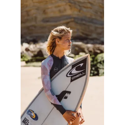 Дамски неопренов костюм с дълъг ръкав O'NEILL Wms Bahia 2/1 Front Zip L/S Short SHADEDISLANDSKY