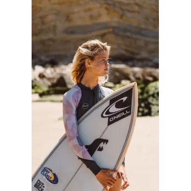 Дамски неопренов костюм с дълъг ръкав O'NEILL Wms Bahia 2/1 Front Zip L/S Short SHADEDISLANDSKY