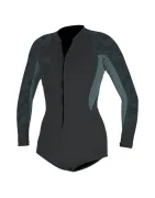 Дамски неопренов костюм с дълъг ръкав O'NEILL Wms Bahia 2/1 Front Zip L/S Short SHADEDISLANDSKY