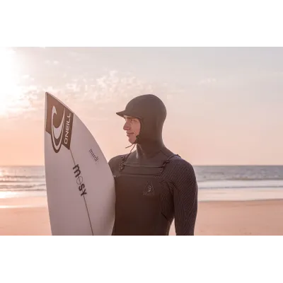 Мъжки неопренов костюм O'NEILL Mutant Legend 5/4 Chest Zip W/Hood Full, BLACK/TEMPEREDSTEEL