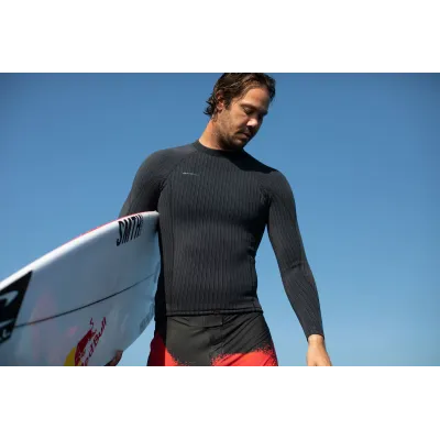 Мъжка неопренова блуза O'NEILL Hyperfreak Comp-X 2mm L/S Top, BLACK