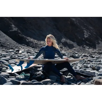 Дамски неопренов костюм O'NEILL Wms Hyperfreak FIRE 5/4 chest zip full, navy/shade