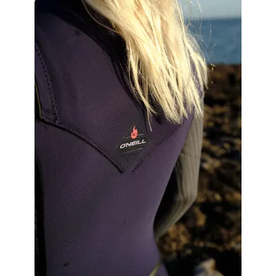 Дамски неопренов костюм O'NEILL Wms Hyperfreak FIRE 5/4 chest zip full, navy/shade
