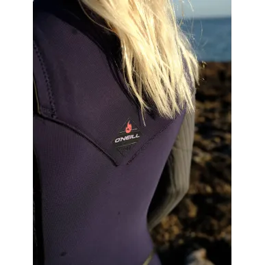 Дамски неопренов костюм O'NEILL Wms Hyperfreak FIRE 5/4 chest zip full, navy/shade