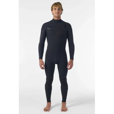 Мъжки неопренов костюм O'NEILL Hyperfreak Fire 3/2+ Chest Zip Full, BLACK