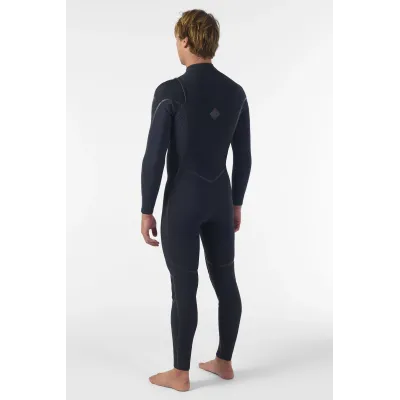 Мъжки неопренов костюм O'NEILL Hyperfreak Fire 3/2+ Chest Zip Full, BLACK