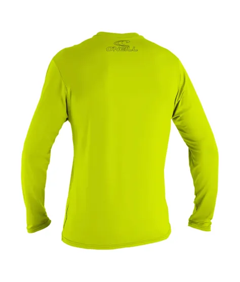Детска блуза с къс ръкав с UV защита O'NEILL Youth basic skins L/S sun shirt, LIME