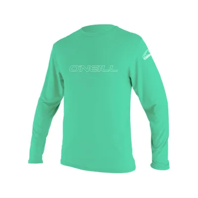 Детска блуза с дълъг ръкав с UV защита O'NEILL Youth basic skins L/S sun shirt, LIGHT AQUA