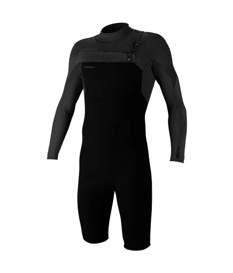 Мъжки неопренов костюм O'NEILL Hyperfreak 2mm Chest Zip L/S Spring, BLACK