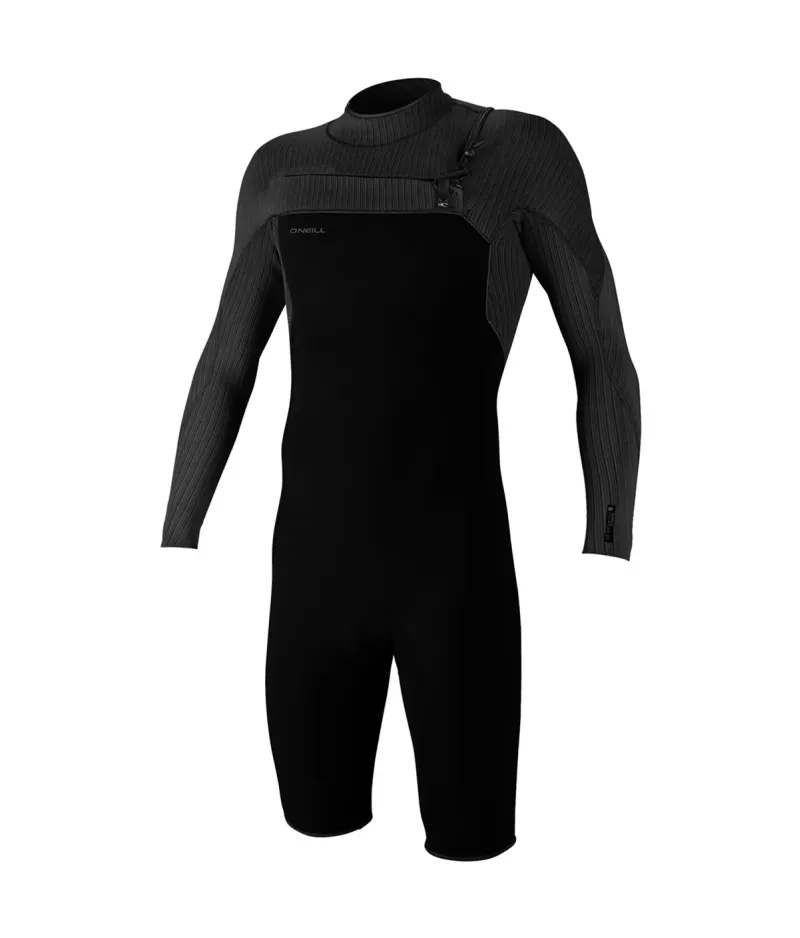 Мъжки неопренов костюм O'NEILL Hyperfreak 2mm Chest Zip L/S Spring, BLACK