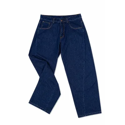 ТrueRiders панталони | широк кривак | dark denim