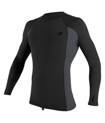 O'NEILL MENS PREMIUM SKINS L/S Rash Guard black/graph/black