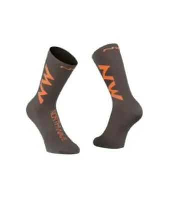 Northwave Extreme Air Anthra/Siena Or - Cycling Socks