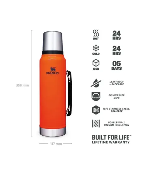 Stanley Legendary Classic 1.0L 1.1QT Blaze - Vacuum Bottle