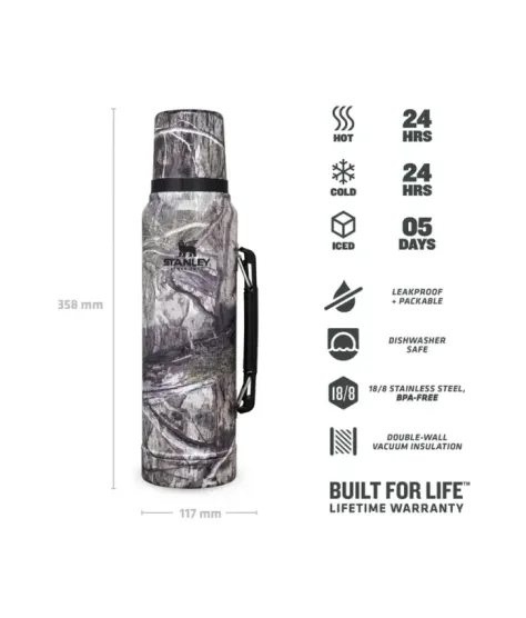 Stanley Legendary Classic 1.0L 1.1QT Bottomland Mossy Oak | Термос
