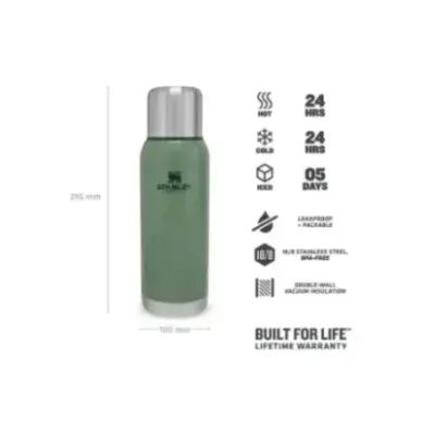 Stanley Stainless Steel Vacuum 1.0L 1.1QT - Vacuum Bottle