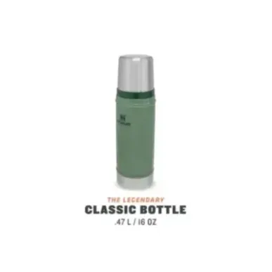 Stanley Legendary Classic .47L 16oz Hammertone Green - Vacuum Bottle