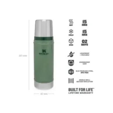 Stanley Legendary Classic .47L 16oz Hammertone Green | Термос