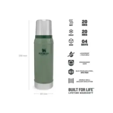 Stanley Legendary Classic .75L 25oz Hammertone Green | Термос