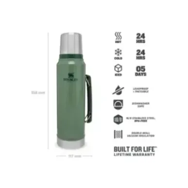 Stanley Legendary Classic 1.0L 1.1QT Hammertone Green | Термос