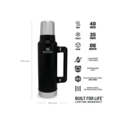 Stanley Legendary Classic 1.4L 1.5QT Matte Black Pebble | Термос