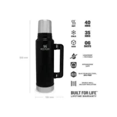 Stanley Legendary Classic 1.4L 1.5QT Matte Black Pebble | Термос