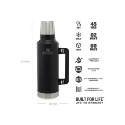 Stanley Legendary Classic 1.9L 2.0QT Matte Black - Vacuum Bottle