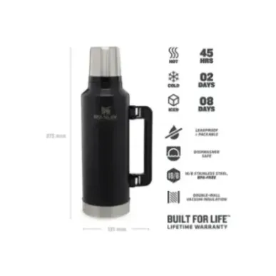 Stanley Legendary Classic 1.9L 2.0QT Matte Black - Vacuum Bottle