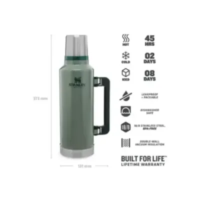 Stanley Legendary Classic 1.9L 2.0QT Hammertone Green - Vacuum Bottle Stanley Legendary Classic 1.9L 2.0QT Hammertone Green - Vacuum Bottle