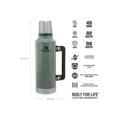 Stanley Legendary Classic 1.9L 2.0QT Hammertone Green - Vacuum Bottle