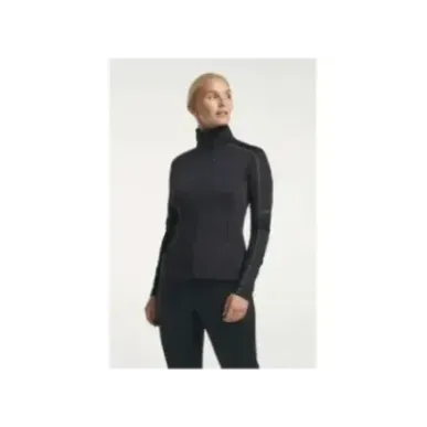 Tenson TXlite Full Zip Black | Дамски междинен слой за туризъм
