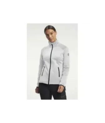 Tenson TXlite Midlayer Zip Light Grey - Women's Hiking Midlayer