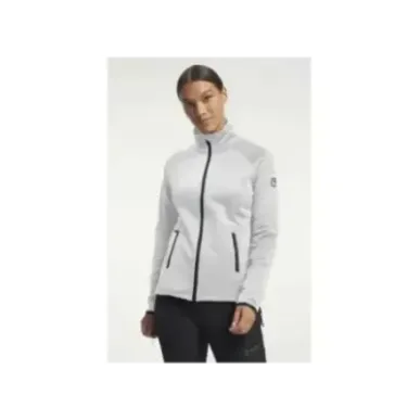 Tenson TXlite Midlayer Zip Light Grey - Women's Hiking Midlayer