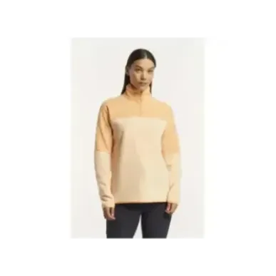Tenson Himalaya Half Zip Fleece Apricot - Women's Hiking Midlayer