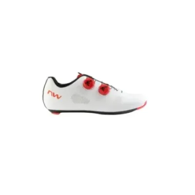 Northwave Revolution 4 White/Red Fluo - Road Cycling Shoes Northwave Revolution 4 White/Red Fluo - Road Cycling Shoes